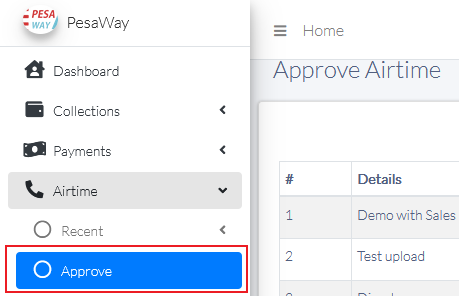 Airtime Approve